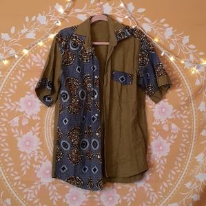 Hand Sewn Men's XS Button Down Collared Top